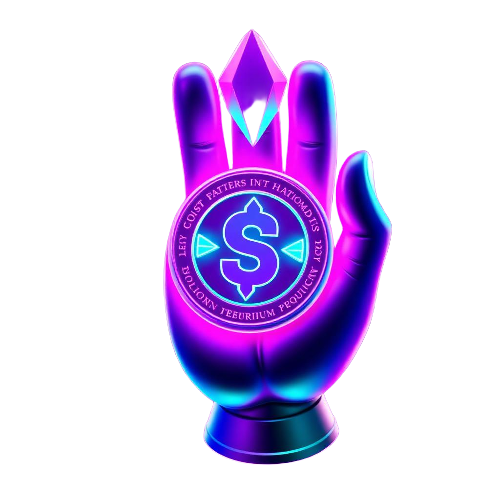 Diamond hand holding $REALONES coin
